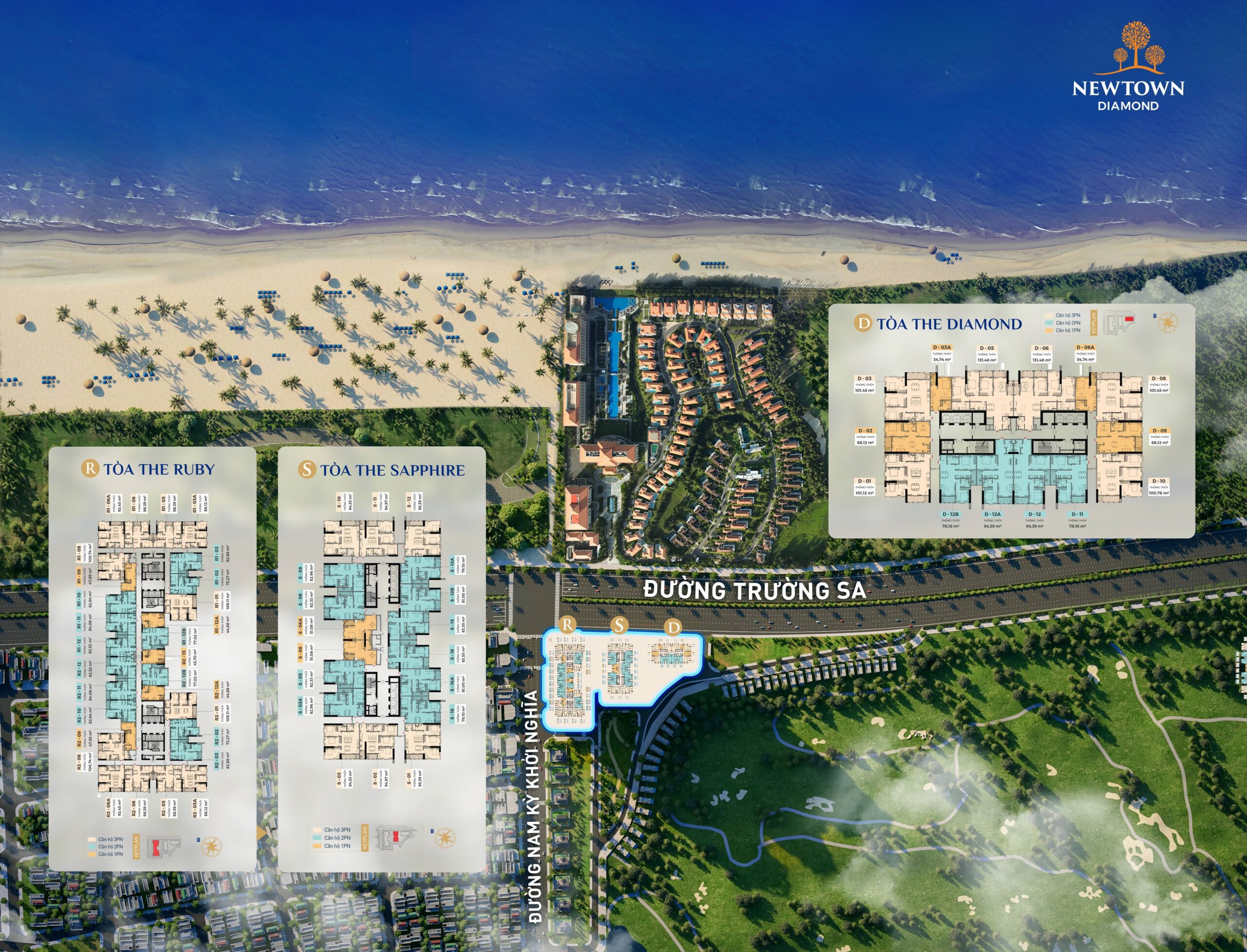 layout tong the newtown diamond